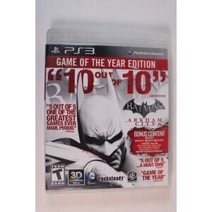 Batman: Arkham City Game of the Year Edition (Sony PlayStation 3 PS3, 2012) CIB